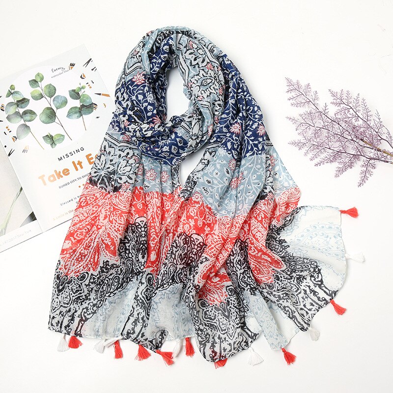 Women's Floral Printed Scarf