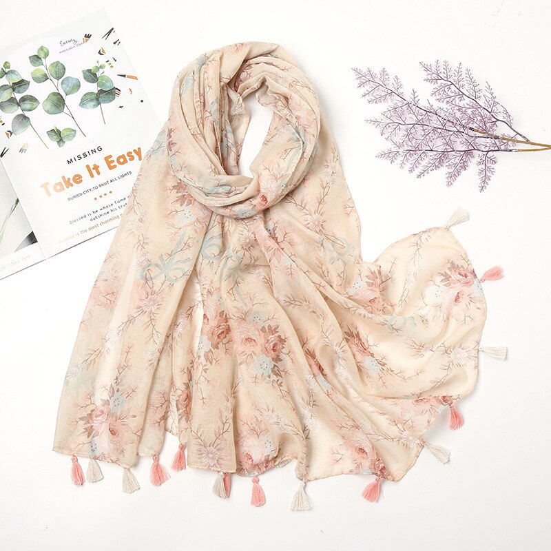 Women's Floral Printed Scarf