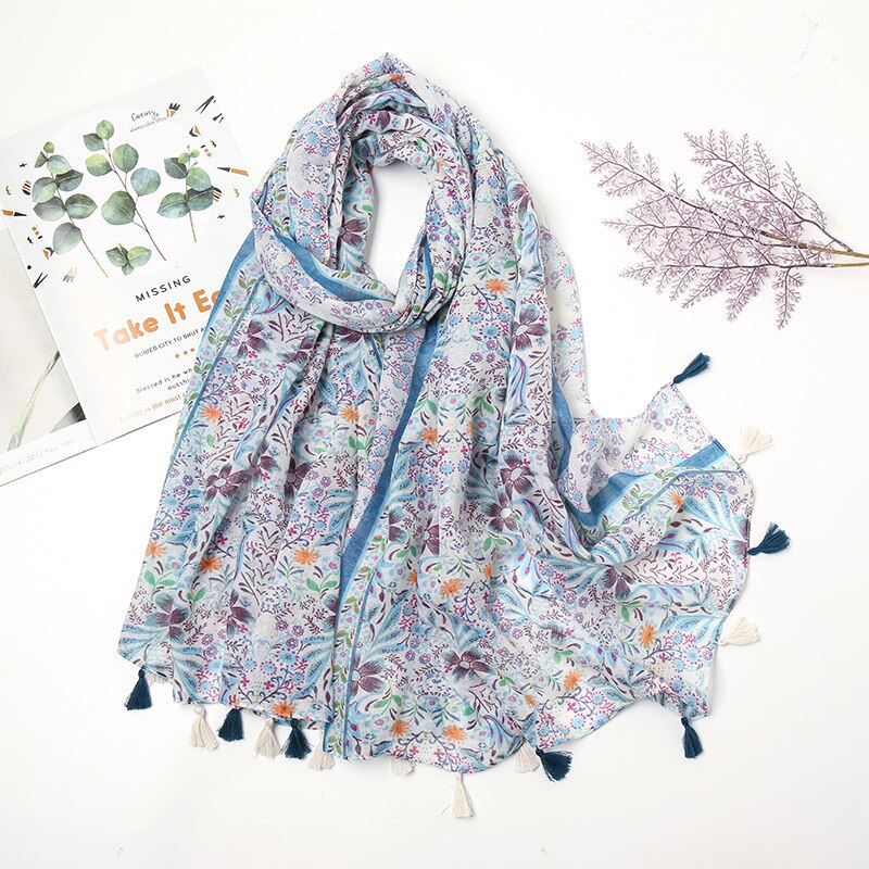 Women's Floral Printed Scarf