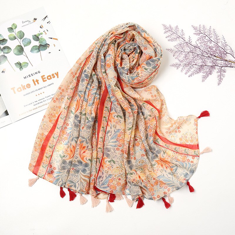 Women's Floral Printed Scarf