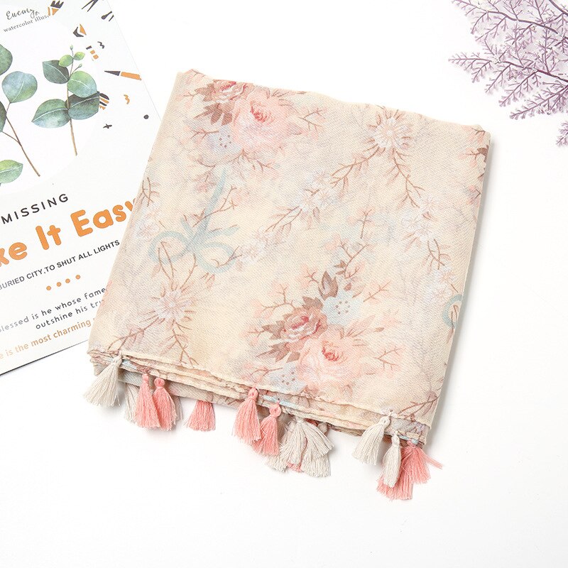 Women's Floral Printed Scarf