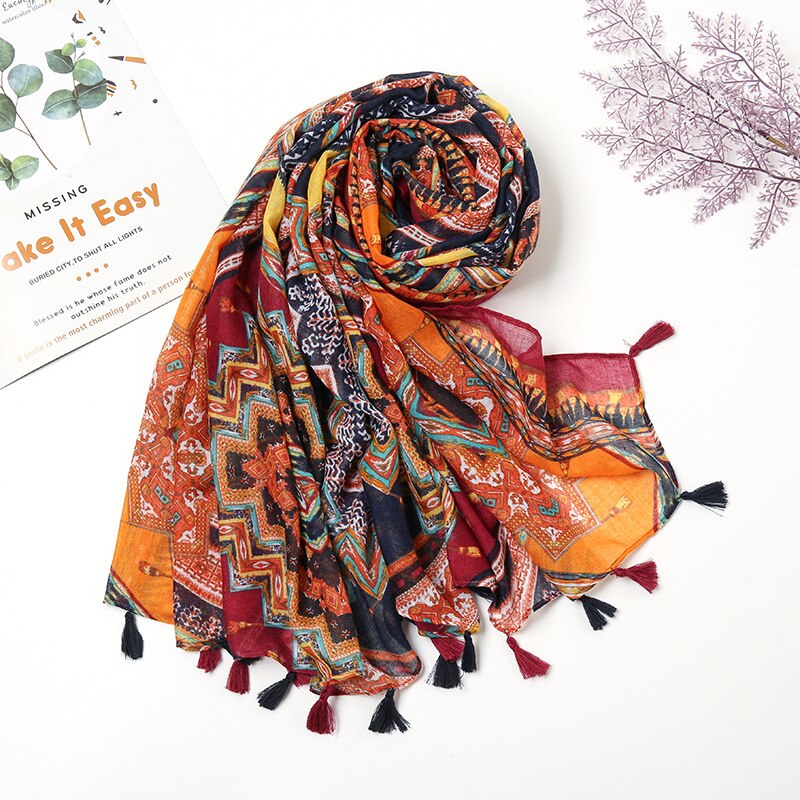 Women's Floral Printed Scarf