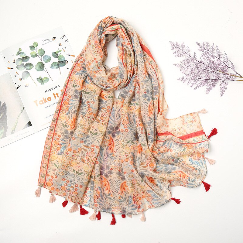 Women's Floral Printed Scarf