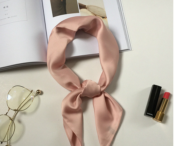 Women's Solid Color Satin Scarf