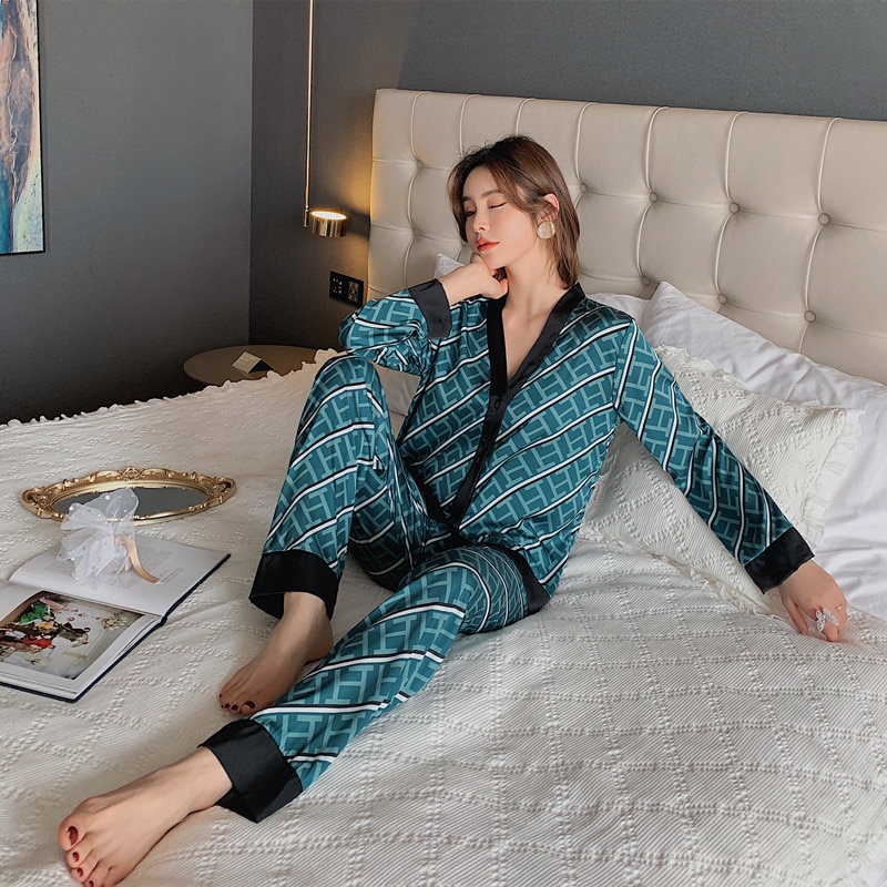 Women's Pajama Set with Pattern